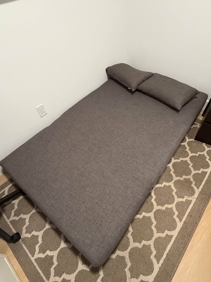 Grey Sofa Bed – Modern Convertible Couch – Great Condition - photo 2