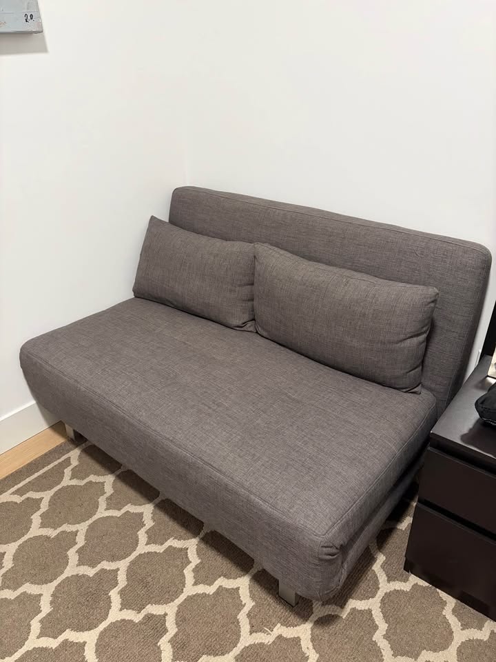 Grey Sofa Bed – Modern Convertible Couch – Great Condition - photo 4