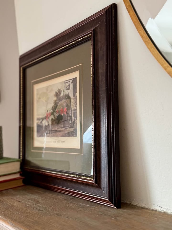 Vintage Framed Fox Hunting Print - Returning From The Hunt - photo 5
