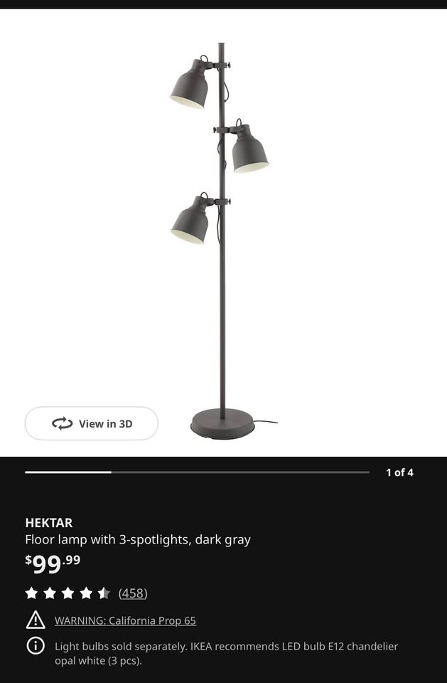 IKEA Hektar Floor lamp - photo 2