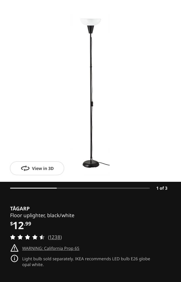 IKEA Tagarp Floor Lamp - photo 2