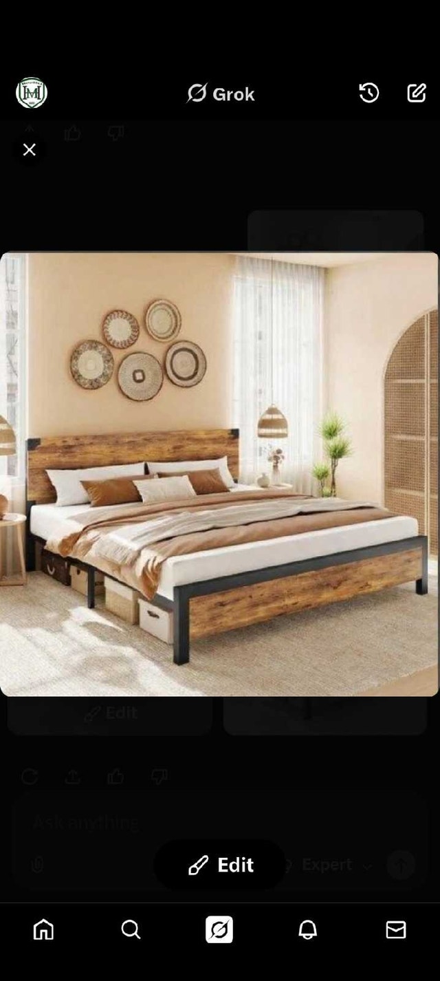 Brand New King Bed Frame - In Box