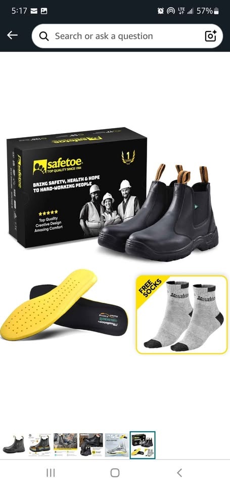 CSA Safety Boots for Mens & Women Chelsea Steel Toe Work Boots - photo 2