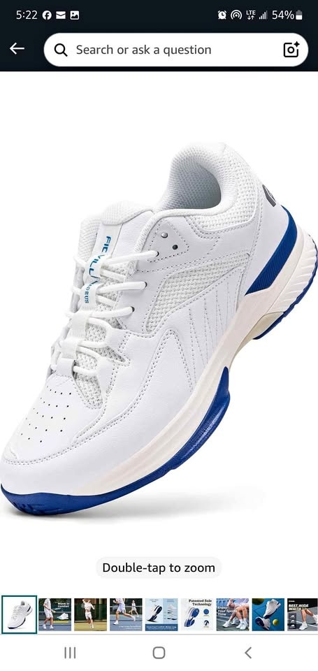FitVille Wide Width Men's Pickleball Shoes - Arch Support