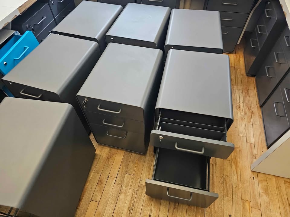 21 Poppin Stow 3-Drawer File Cabinets - Like New - photo 4