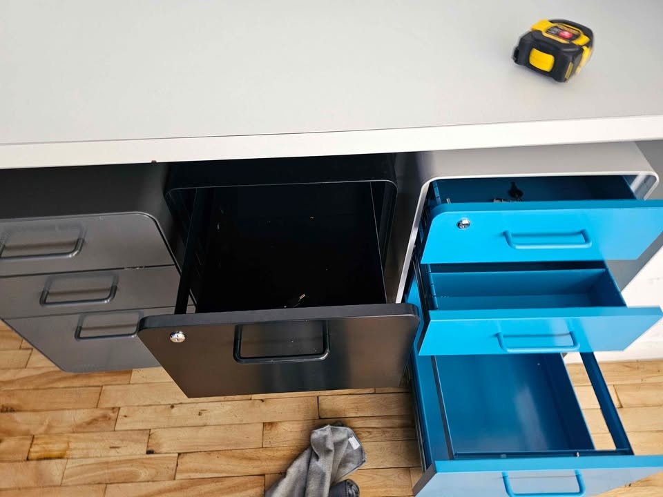 21 Poppin Stow 3-Drawer File Cabinets - Like New - photo 5