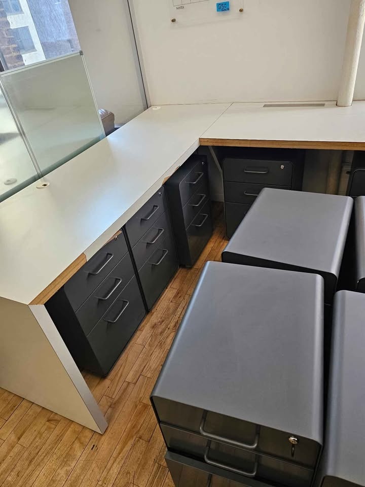 21 Poppin Stow 3-Drawer File Cabinets - Like New - photo 5