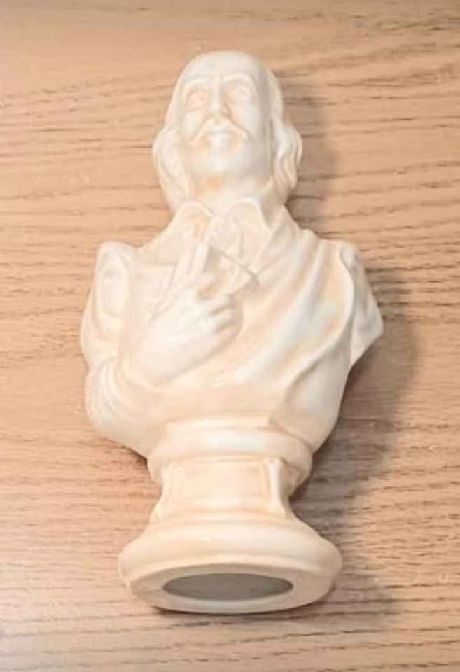 Signed Artist Rare Porcelain William Shakespeare Bust - photo 5