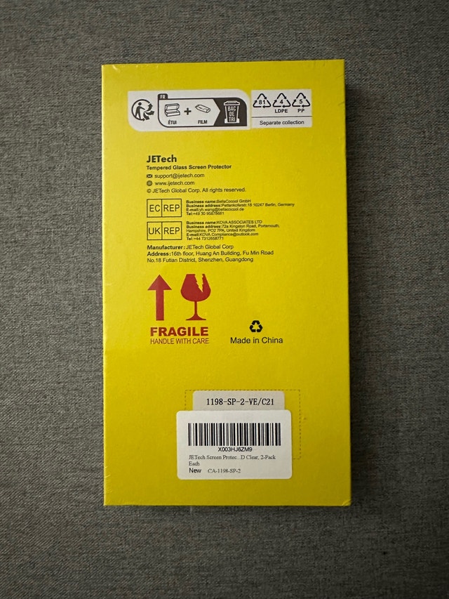 [Sealed] JETech Google Pixel 7 Screen Protector 2Pack - photo 2
