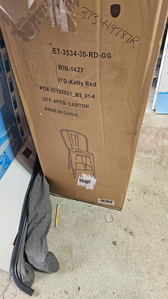 Red Metal Chairs - Brand New in Box - photo 2