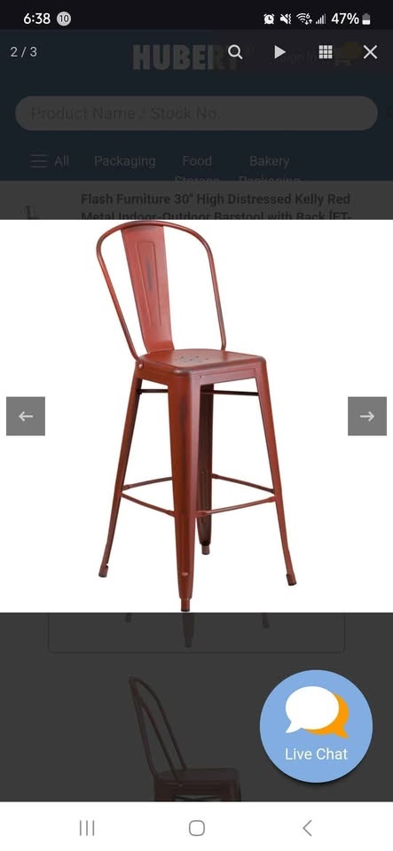 Red Metal Chairs - Brand New in Box - photo 4