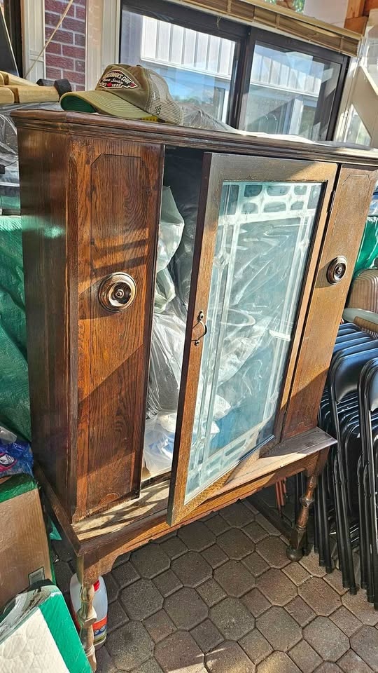 Vintage Display Cabinet Storage