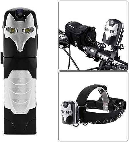 XCSOURCE Silver Fox 1080P HD Bike Video Recorder + LED Headlamp