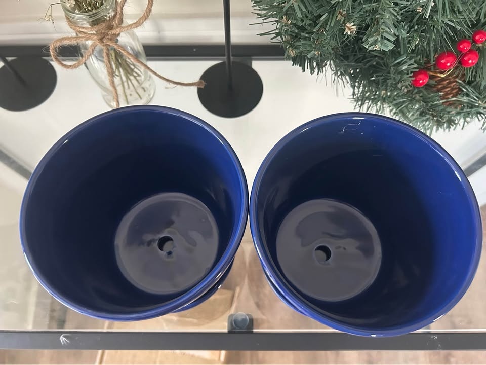 Set of 2 Ceramic Flower Pots - photo 2