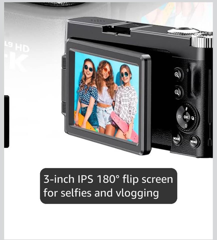 4K Digital Camera w/ 32GB Card & 2 Batteries (Black) - photo 2