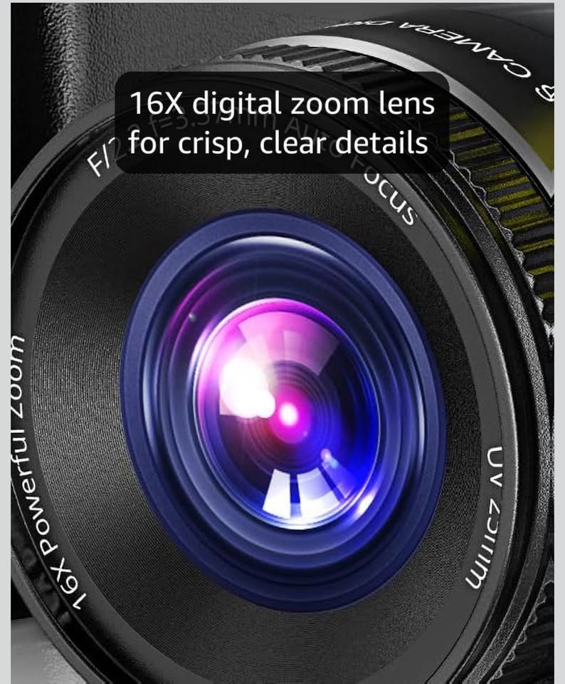 4K Digital Camera w/ 32GB Card & 2 Batteries (Black) - photo 3