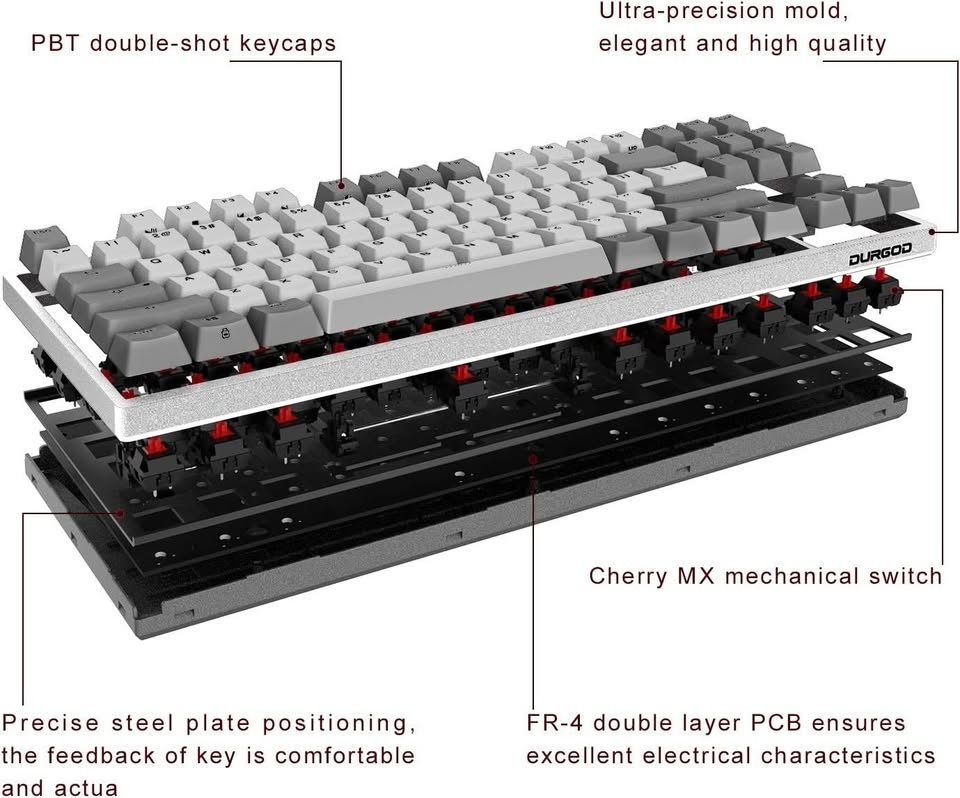 DURGOD Taurus K320 TKL Mechanical Keyboard - photo 5