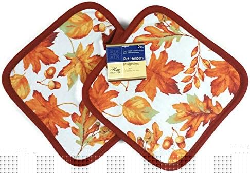 Kitchen Towel Set: Maple Leaves & Anchor Autumn Design - photo 2