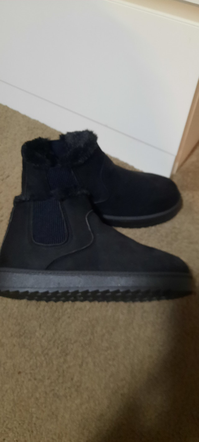 Winter Shoes Fleece-Lined Snow Boots Black
