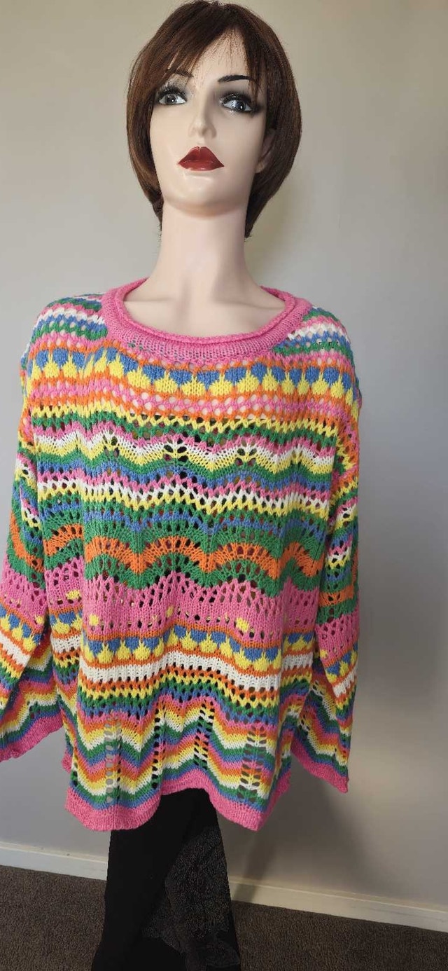 Women's knit boho style summer sweater