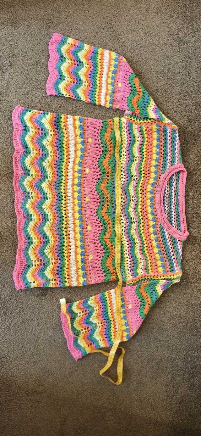 Women's knit boho style summer sweater - photo 5