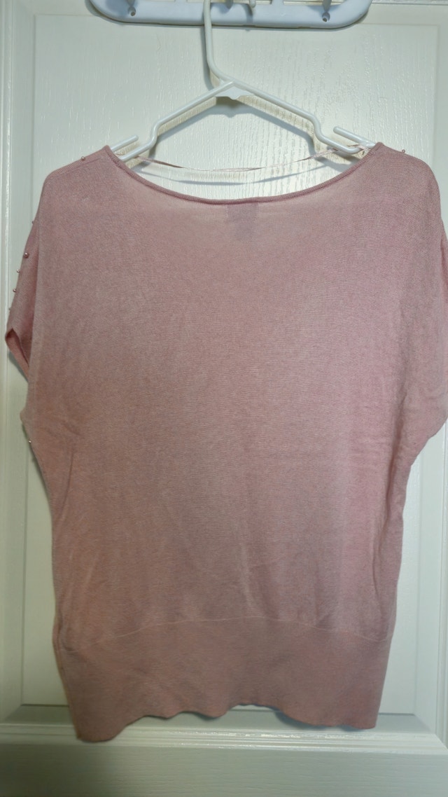 H&M Blush Pink Top with Pearls - photo 2