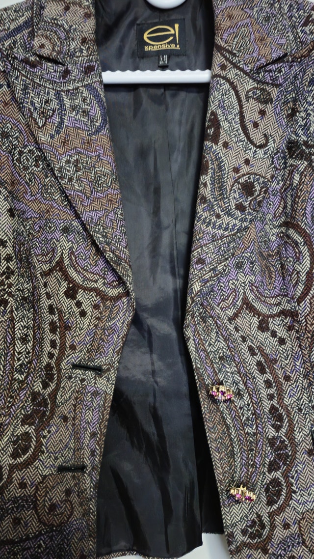 Women's Jacket / Tapestry with Swarovski Buttons - Made in Italy - photo 5