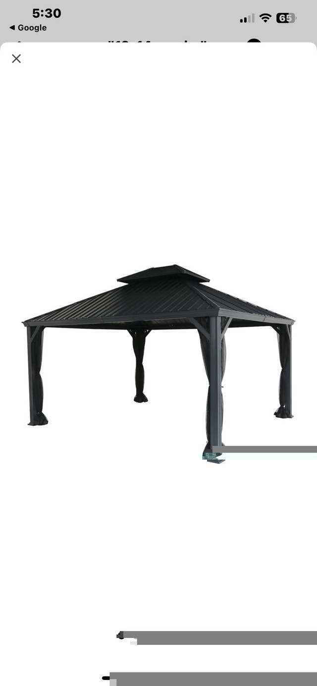 New steel roof for Acadia 12x14 steel top gazebo - photo 4