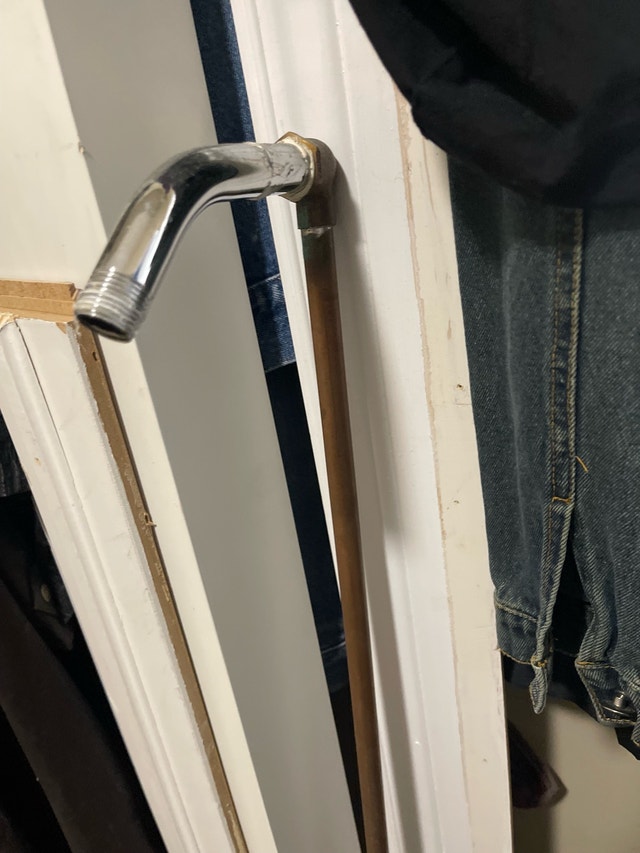 Shower Valve with Diverter and Copper Piping