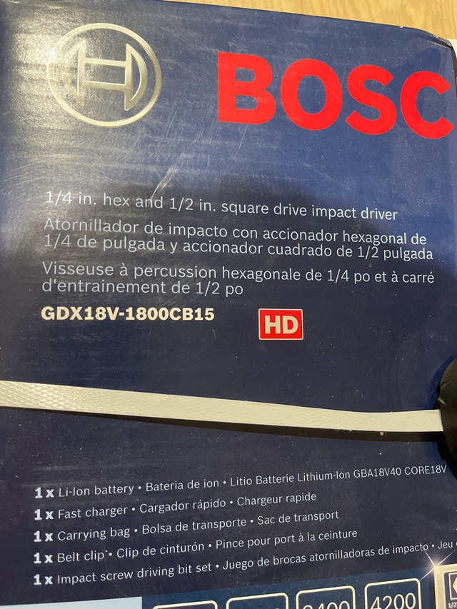 Bosch 1/4 and 1/2 Impact Driver Drill - photo 2
