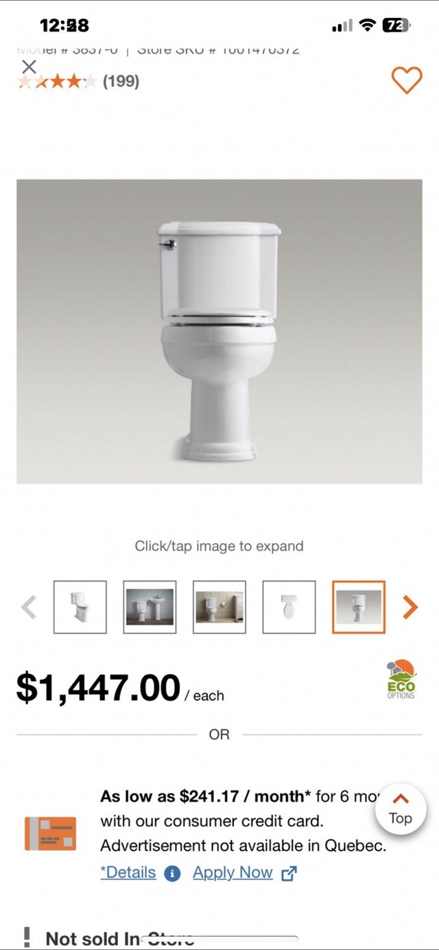 Kohler Devonshire Designer Toilet