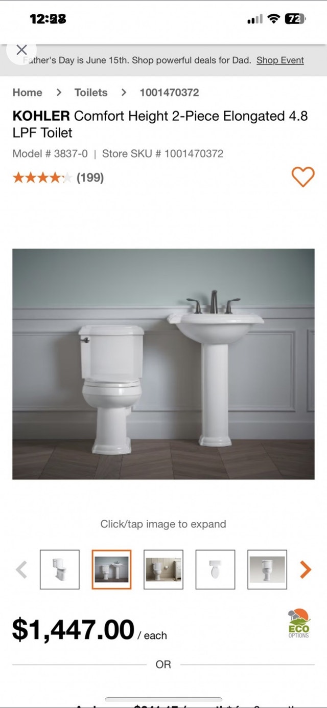 Kohler Devonshire Designer Toilet - photo 4