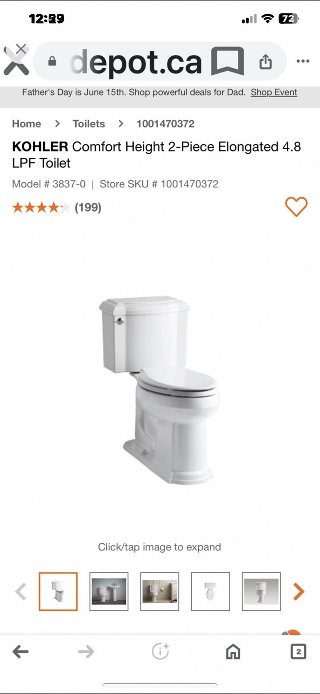 Kohler Devonshire Designer Toilet - photo 5