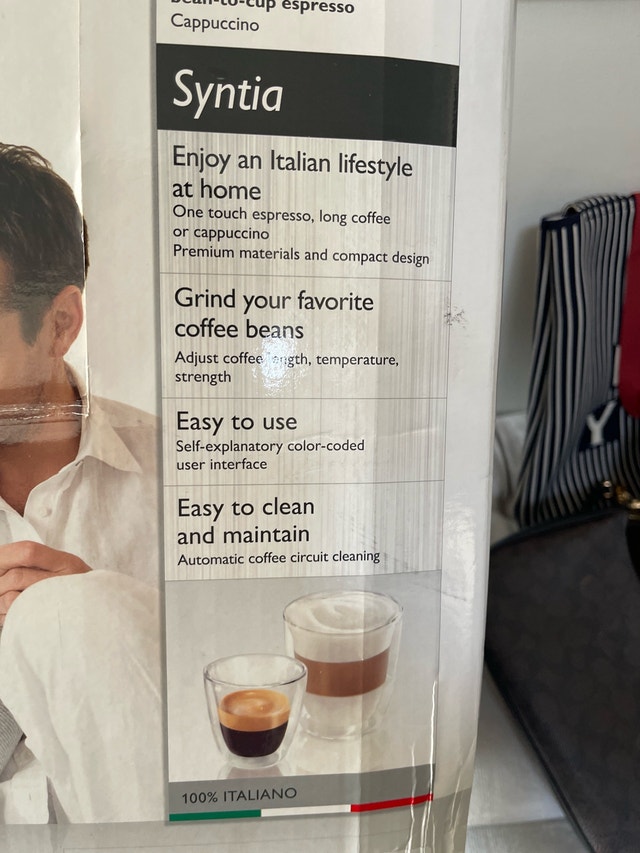 Philips Saeco Syntia Cappuccino machine. - photo 2