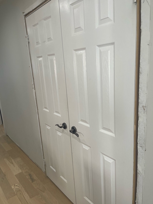 Interior Doors Painted White with Hinges