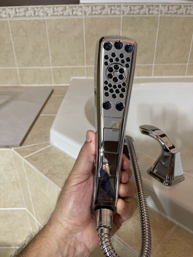 Delta Tesla Roman Tub Faucet with Hand Shower - photo 2