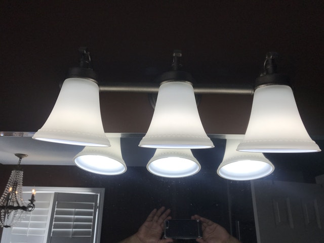 Bathroom vanity light.
