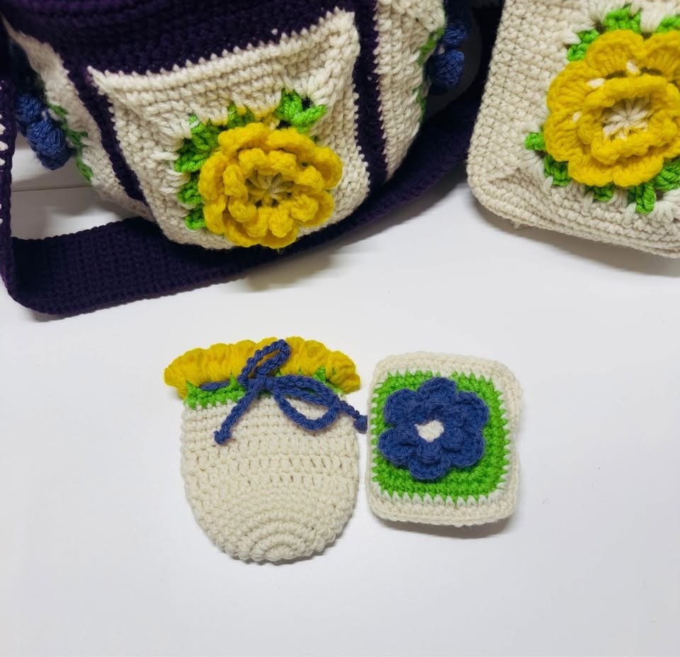 Handmade Crochet Purse Set - photo 2