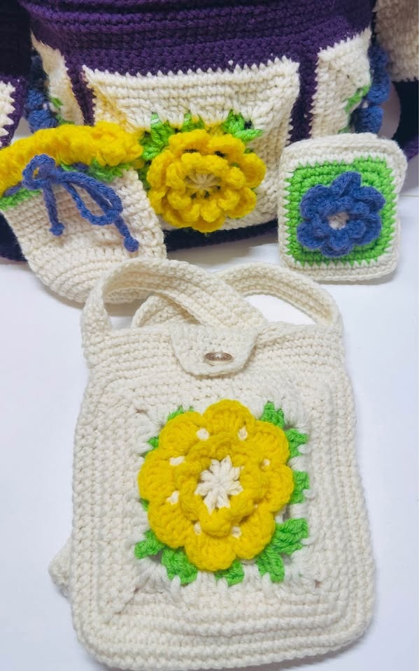 Handmade Crochet Purse Set - photo 4
