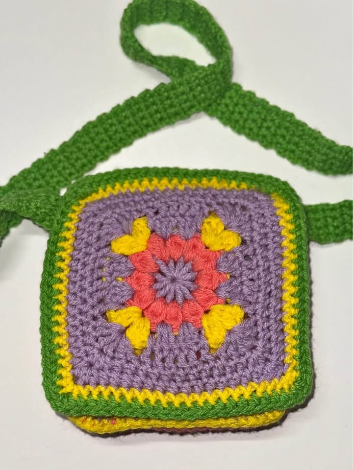 Flower box shoulder bag