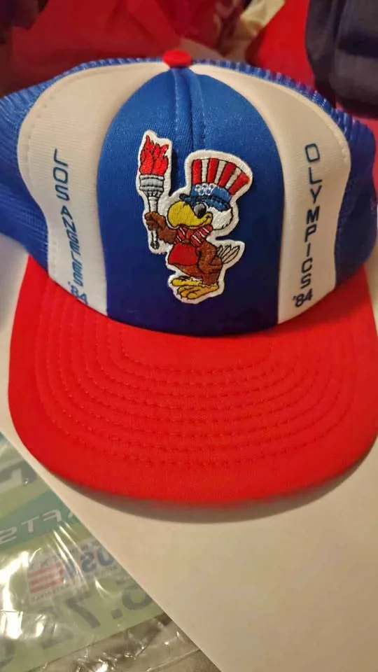 LA Olympics 1984 meshback hat. thumbnail
