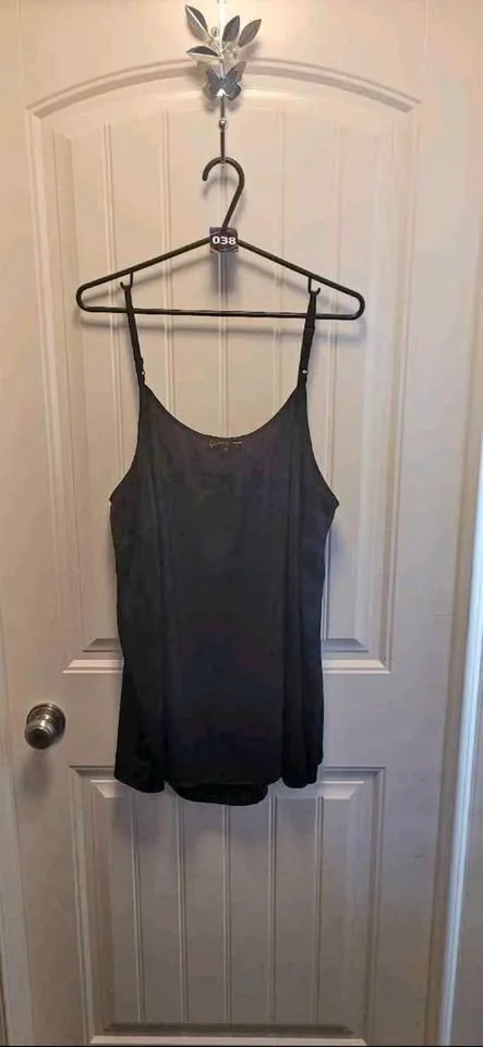 Deleting Sunday - 2X Black Shimmery Tank Top thumbnail