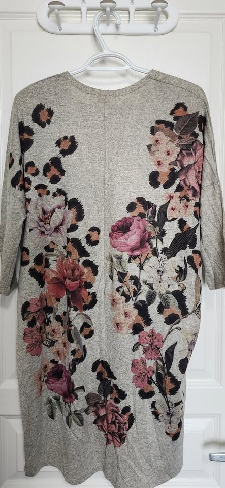 Cardigan with floral print - photo 3