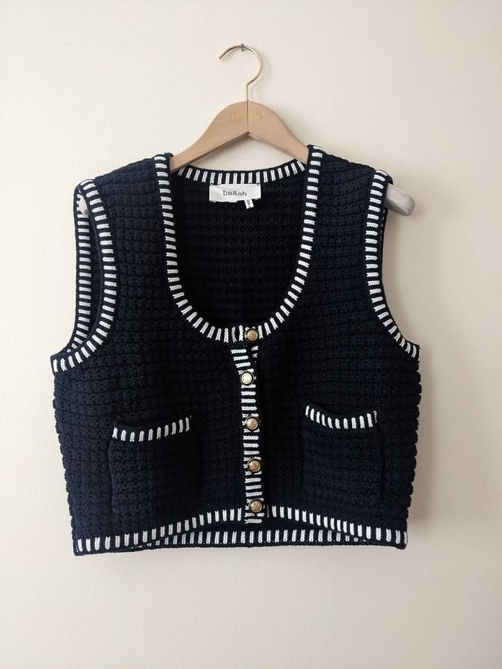 ba&sh Gustave vest/cardigan size M NWOT - photo 4