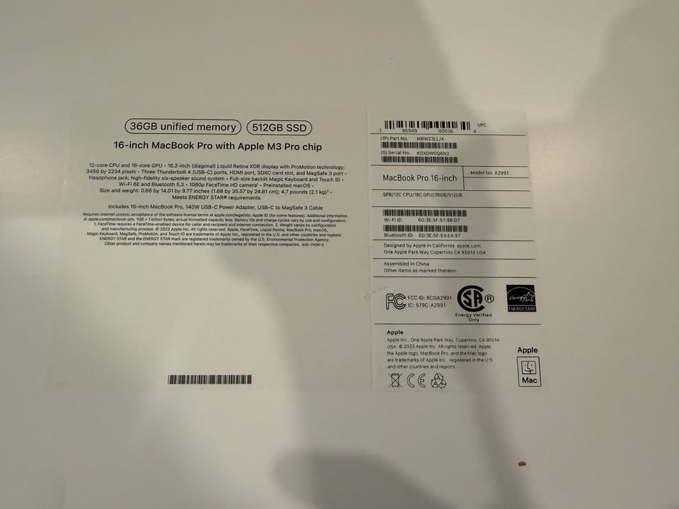 16" MacBook Pro (M3 Pro 18-Core GPU, Late 2023) - photo 3
