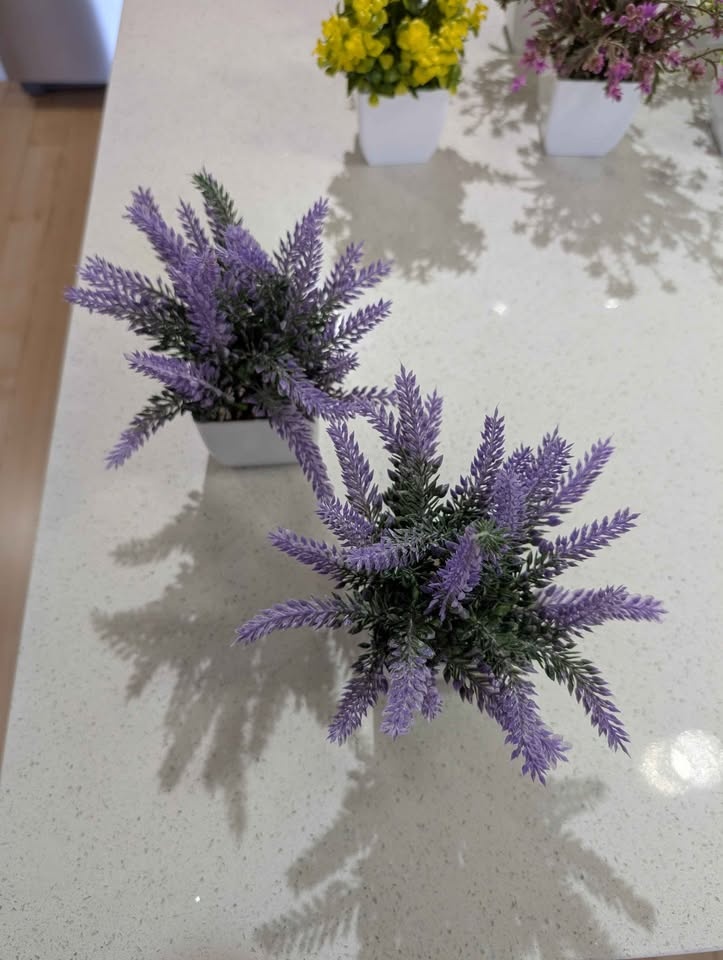 12 Packs Artificial Lavender Eucalyptus Plants – Fake Flowers fo - photo 3