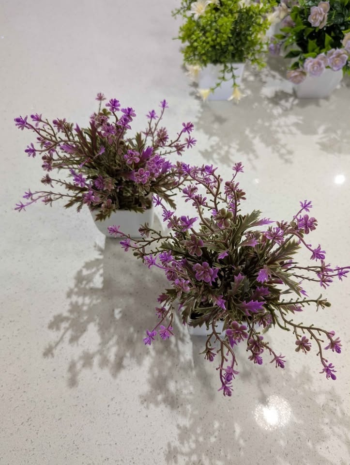 12 Packs Artificial Lavender Eucalyptus Plants – Fake Flowers fo - photo 5