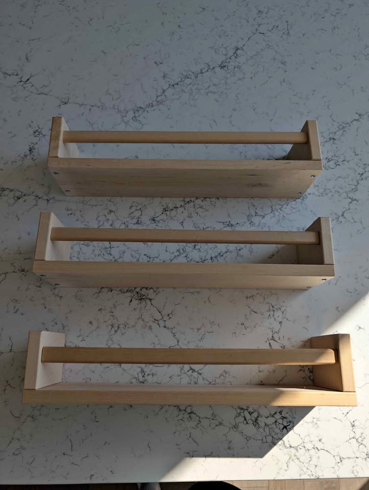 Wooden Wall Shelves – Set of 3