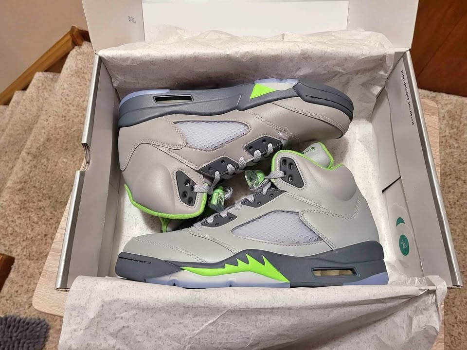 Jordan 5---Green Bean
