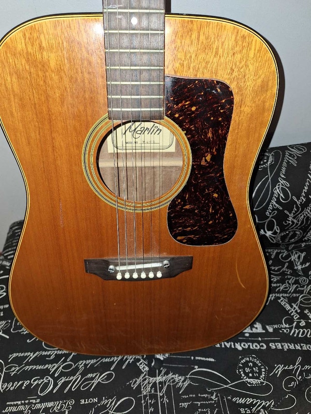 Rare Vintage Marlin M 450 Acoustic Guitar - photo 3